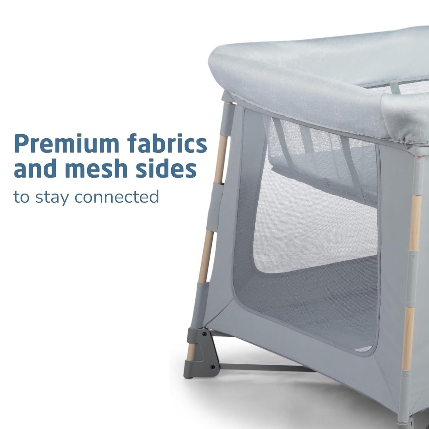 Maxi-Cosi Swift Baby Playard with Mat, Baby Playpen, Play Yard with Bassinet, Portable Playpen for Babies and Toddlers, Classic Oat