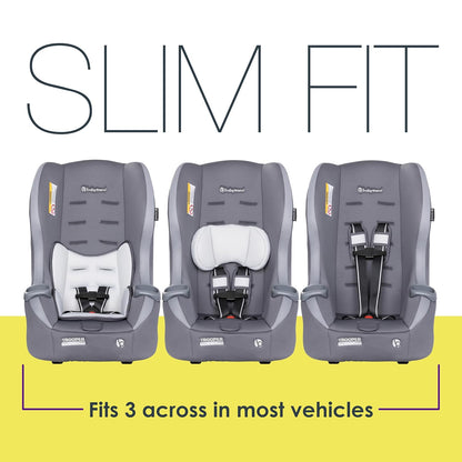 Baby Trend Trooper™ Slim 3-in-1 Convertible Car Seat, Dash Black – Slim Fit, 3-in-1 Growth Modes, Lightweight Design, Adjustable Comfort Padding