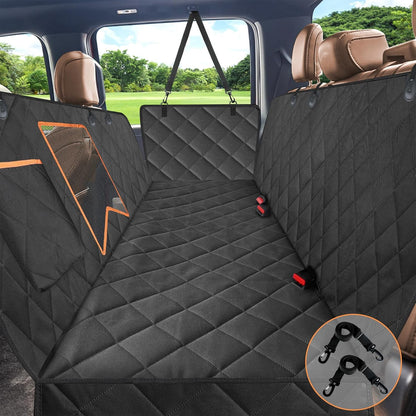Kytely Dog Car Seat Cover for Back Seat,600D Heavy Duty Dog Hammock for Car with Side Flap,100% Waterproof Pet Backseat Cover, Anti-Scratch Nonslip Pet Seat Protector for Cars Trucks and SUV