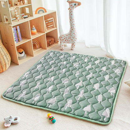 Baby Play Mat, 50x50 Playpen Mat with Super Soft Touch, Activity Mats with Upgraded Anti-Slip Bottom, Machine Washable Crawling Mats for Floor & Picnic (Animal Alphabets)