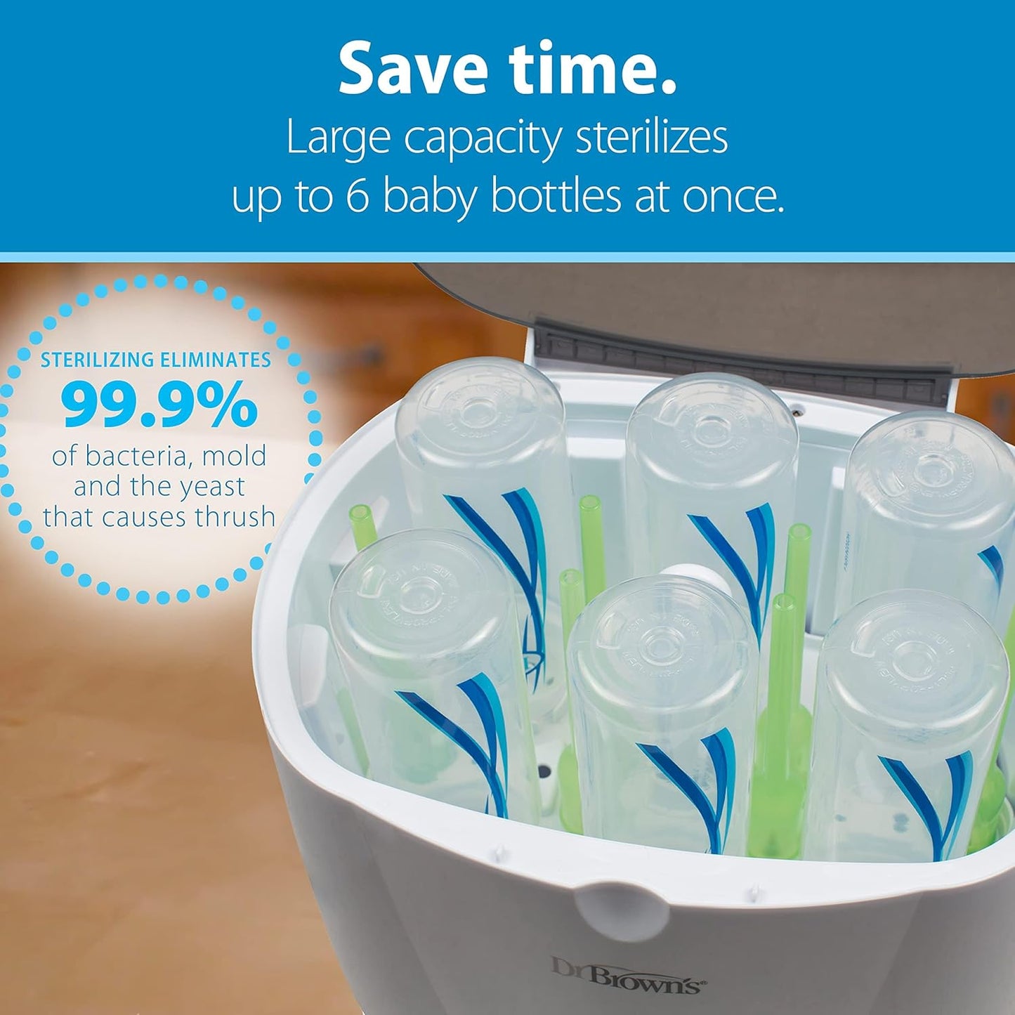 Dr. Brown's All-in-One Sterilizer and Dryer for Baby Bottles, Parts and Other Newborn Essentials