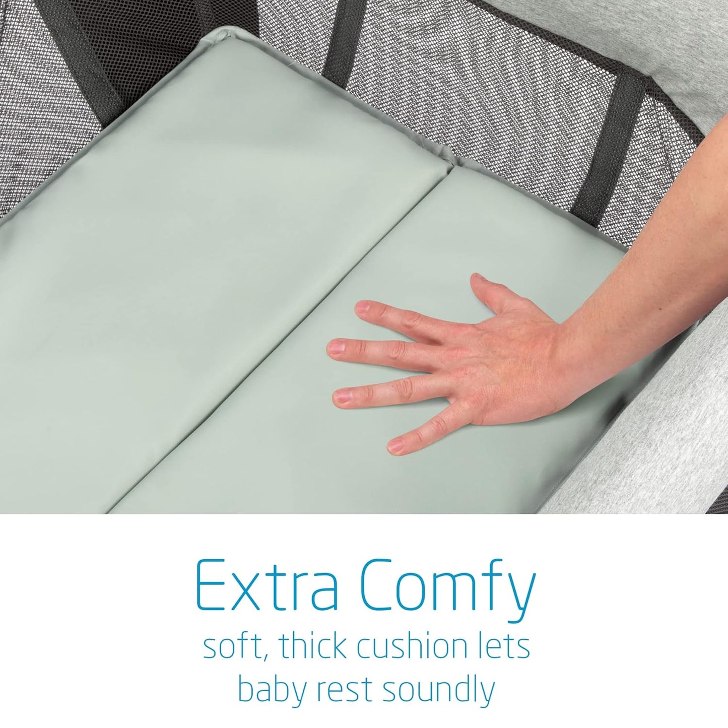 Maxi-Cosi Swift Baby Playard with Mat, Baby Playpen, Play Yard with Bassinet, Portable Playpen for Babies and Toddlers, Classic Oat