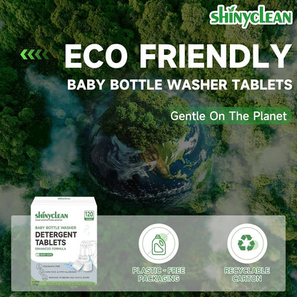 360PCS Baby Bottle Washer Tablets for Momcozy & Baby Brezza Pro, Natural Enzyme Detergent,Deep Cleaning, Chlorine & Fragrance Free, No Residue, Universal Fit All Bottle Washers Machines