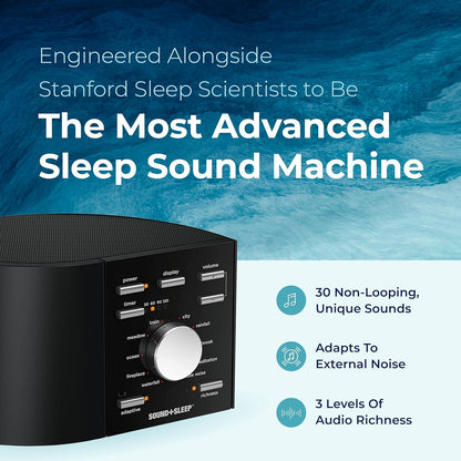 Adaptive Sound Technologies Sound + Sleep SE - White Noise Machine for Focus Support - Convenient Sleep Timer - Built-in Headphone Jack - Precision Volume Settings - Speech Privacy - White