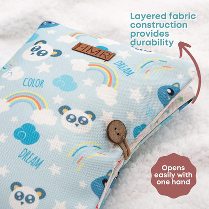 HAMUR Baby Diaper Bag Organizer – Travel-Friendly, Compact & Foldable | Stroller Pouch for Newborn Essentials – Must-Have for Boys & Girls (Leaves)