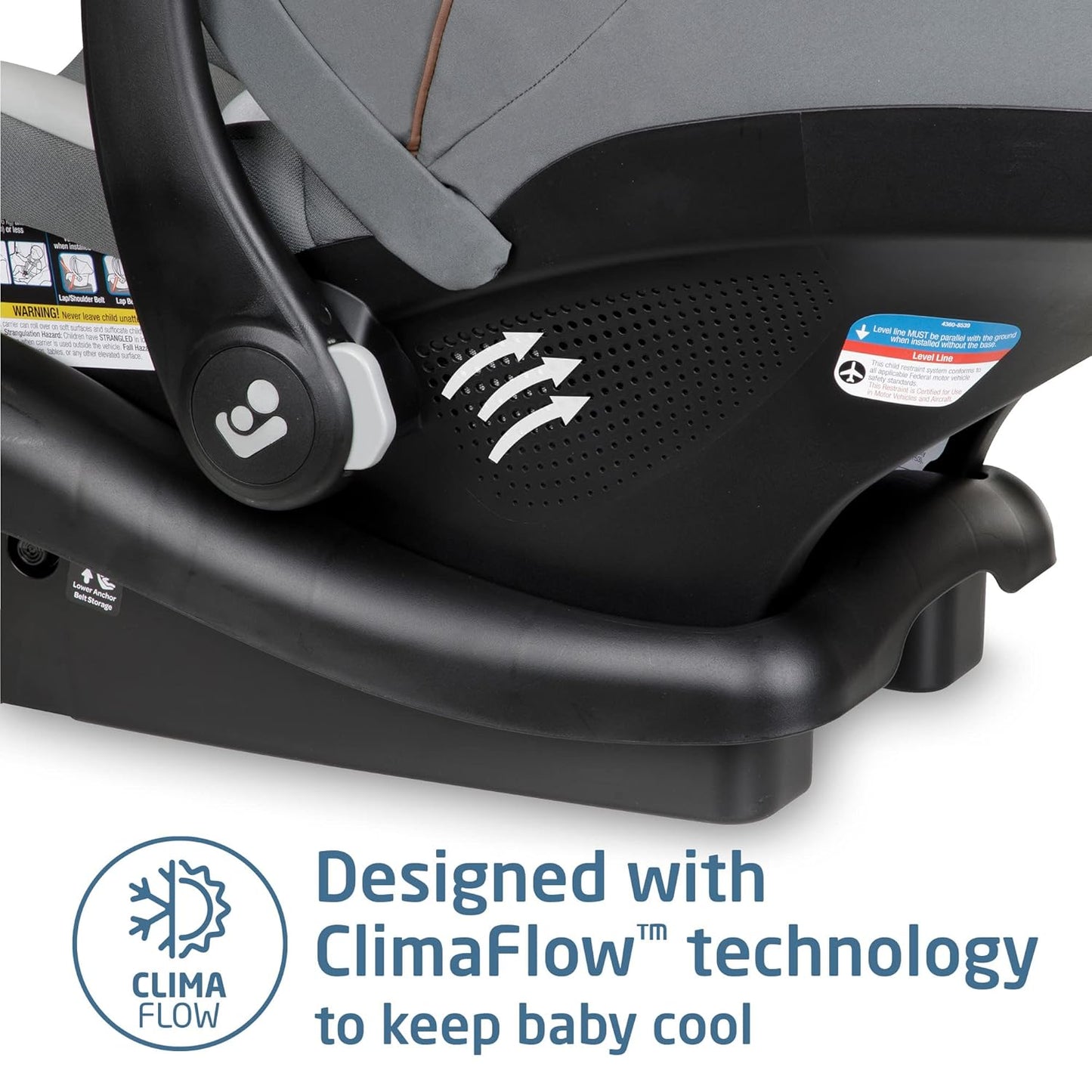 Maxi-Cosi Mico Luxe Infant Car Seat with Base, Rear Facing Car Seat for Babies, Baby Carseat 4-30 lbs, Baby Car Seats, Infant Car Seats, New Hope Tan