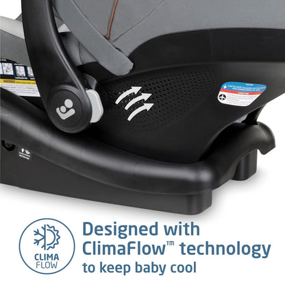 Maxi-Cosi Mico Luxe Infant Car Seat with Base, Rear Facing Car Seat for Babies, Baby Carseat 4-30 lbs, Baby Car Seats, Infant Car Seats, New Hope Tan