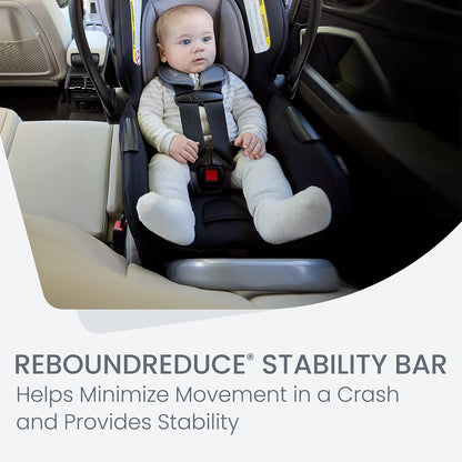 Britax Willow SC Infant Car Seat, Rear Facing Car Seat with Alpine Base, ClickTight Technology, RightSize System, Pindot Stone