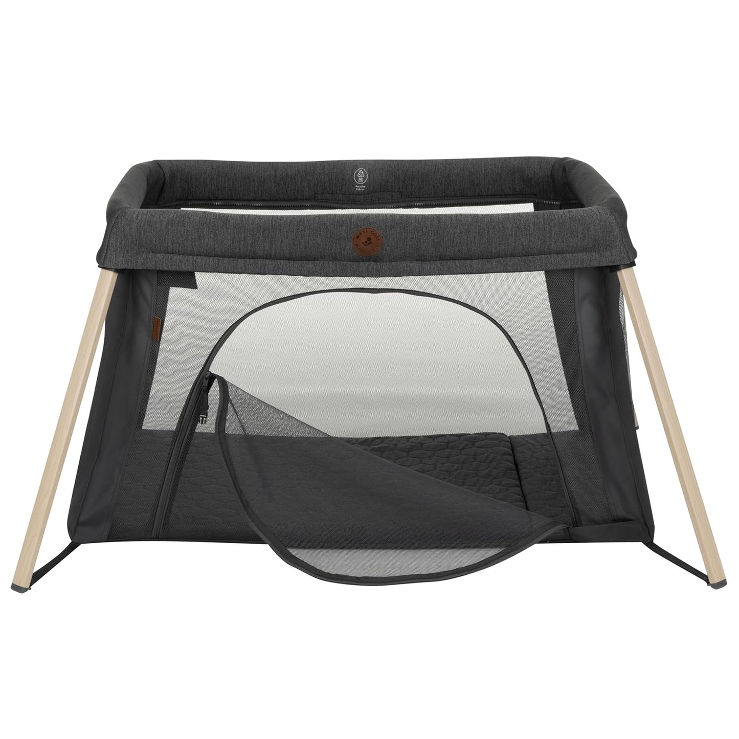 Maxi-Cosi Calao Travel Playard, Infant Bassinet, Toddler Playpen, Portable, Lightweight, Foldable, Easy Setup, with Carry Bag, Breathable Mesh, Truffle