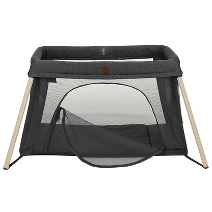 Maxi-Cosi Calao Travel Playard, Infant Bassinet, Toddler Playpen, Portable, Lightweight, Foldable, Easy Setup, with Carry Bag, Breathable Mesh, Classic Graphite