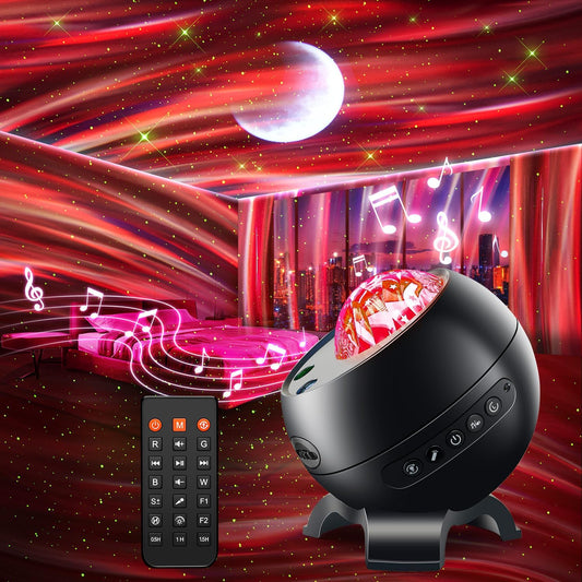 Baby Sound Machine Baby Kids Night Light Projector with Star, 30 Soothing Sounds White Noise Machine for Sleep, 31 Color | 4 Films Baby Sleep, Remote+Timer+3 Brightness Sensory Light for Autism Toys
