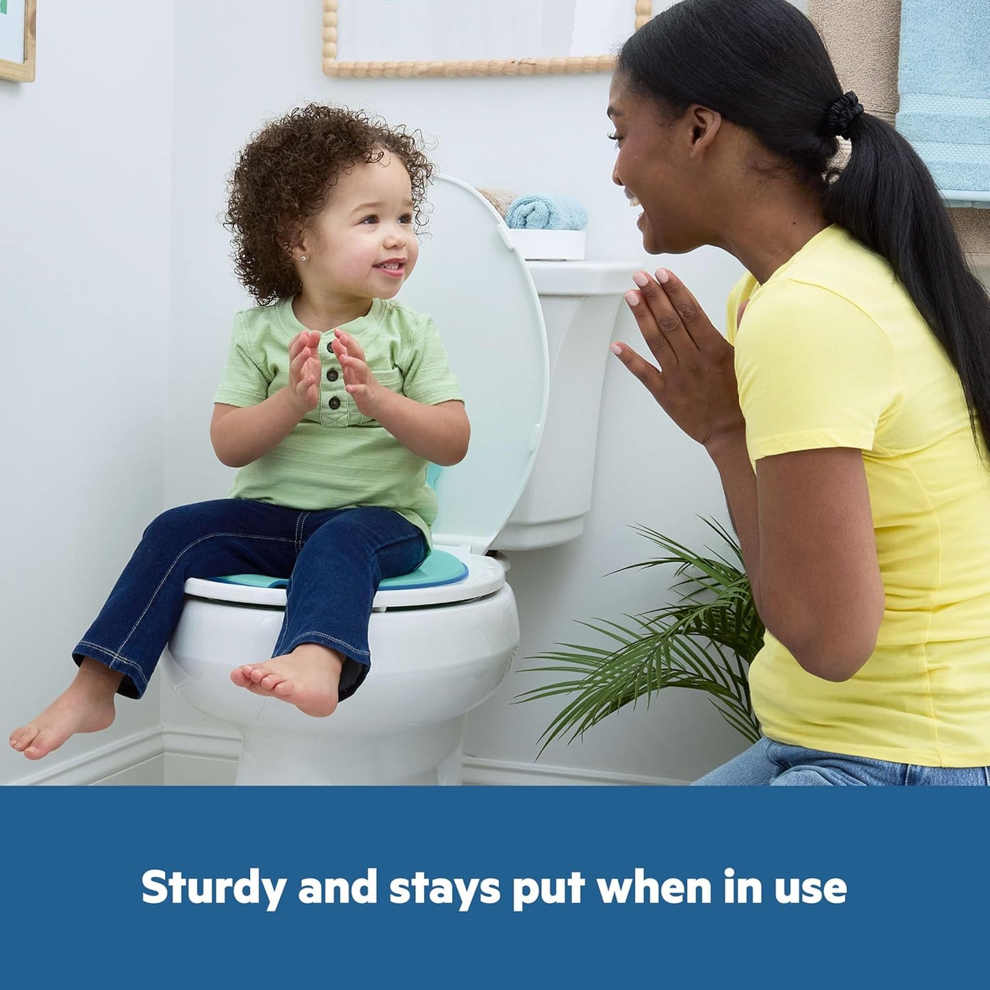 Bright Starts Disney Baby Minnie Mouse Flip & Sit Potty Training Seat, Attaches to Toilet Securely, Space Saving Design Fits Most Toilets