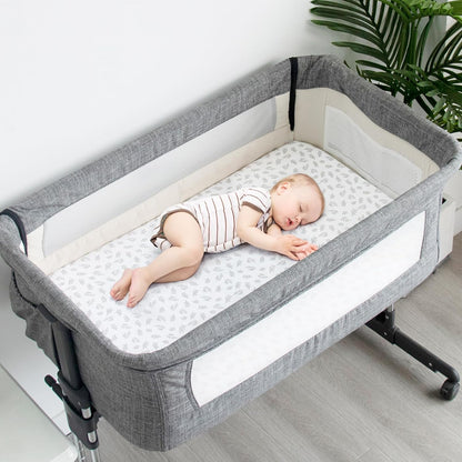 Baby Bassinet Sheets 4 Pack Fit for Baby Delight, Semphis, Kiniew, Jimglo, Cowiewie, JevrJeur, Newton Baby, AirClub, Mika Micky, Ezebaby and Besrey Bassinet, Green