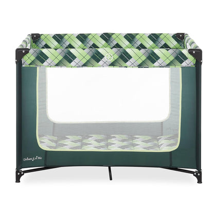 Dream On Me Zoom Portable Playard in Black, Lightweight, Packable and Easy Setup Baby Playard, Breathable Mesh Sides and Soft Fabric - Comes with a Removable Padded Mat