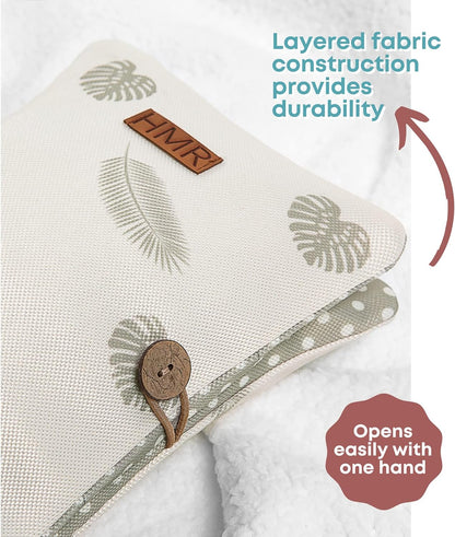HAMUR Baby Diaper Bag Organizer – Travel-Friendly, Compact & Foldable | Stroller Pouch for Newborn Essentials – Must-Have for Boys & Girls (Leaves)