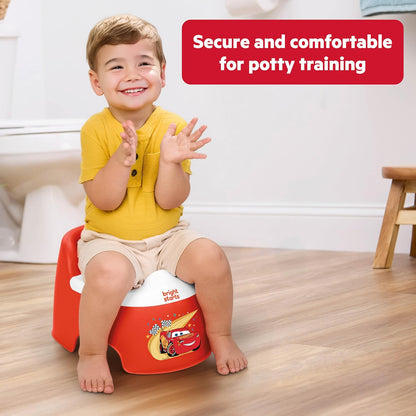 Bright Starts Disney Princess Full Comfort Potty Training Toilet, Easy Clean Removable Bowl, Splash Guard, High Back for Comfort & Stability, Toddlers up to 50 lbs