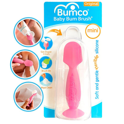 Baby Bum Brush - BPA-Free Diaper Cream Spatula with Suction Cup Base, Soft & Flexible Silicone, Wipe-Clean, Mom-Invented Diaper Bag Essentials