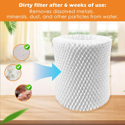 4 Pack Upgraded Replacement Wick Filters Compatible with Canopy Bedside & Nursery Humidifiers, Humidifier Wicking Filter Lasts Up to 6 Weeks