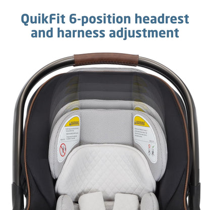 Maxi-Cosi Peri 180 Rotating Infant Car Seat, Baby Car Seat Rotating Carseat, Swivel Car Seat, Onyx Wonder