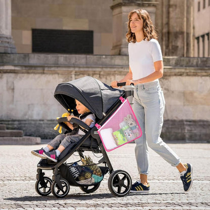 Accmor Universal Stroller Organizer, Side Sling Stroller Organizer, Mesh Cargo Net Stroller Storage Caddy Accessories, Stroller Bag Accessories Fits for Uppababy, Nuna, Baby Jogger, Doona Strollers