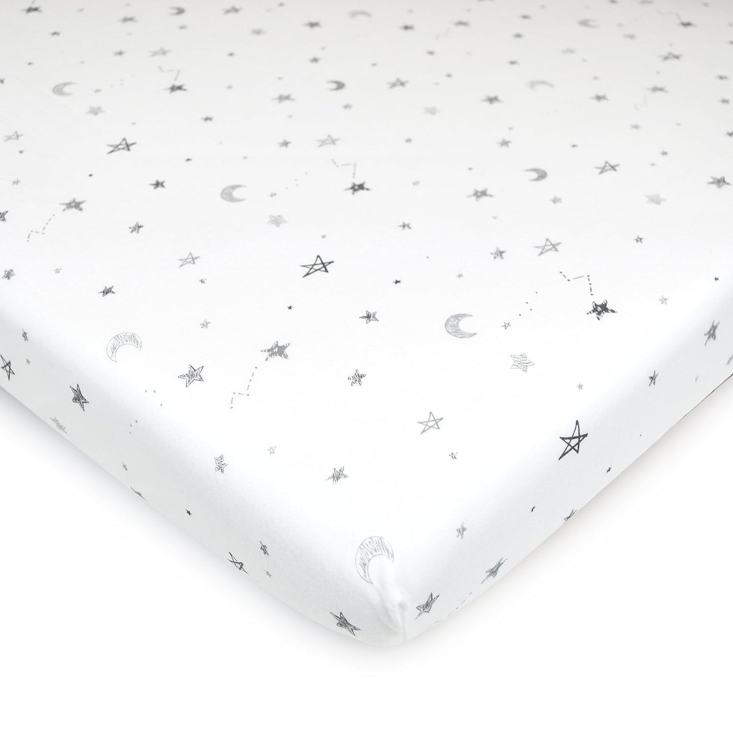 TL Care 100% Natural Cotton Fitted Pack and Play Sheet 39" x 27" - Soft & Breathable Pack N Play Sheet for Playpen, Playard & Mini Crib Mattress, Alphabet, for Boys & Girls