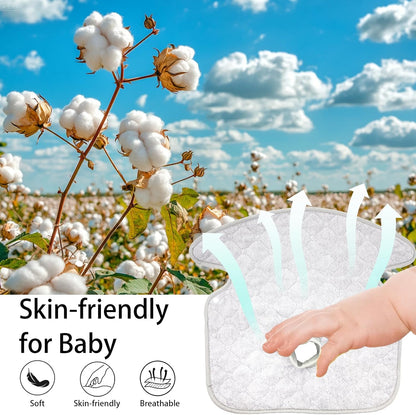 2 Pack Potty Training Car Seat Protector & Bag, Waterproof Piddle Pads for Carseat, High Chair & Stroller, Soft Anti-Slip Liner, Fast Water Absorption Pee Protector for Toddlers, Machine Washable