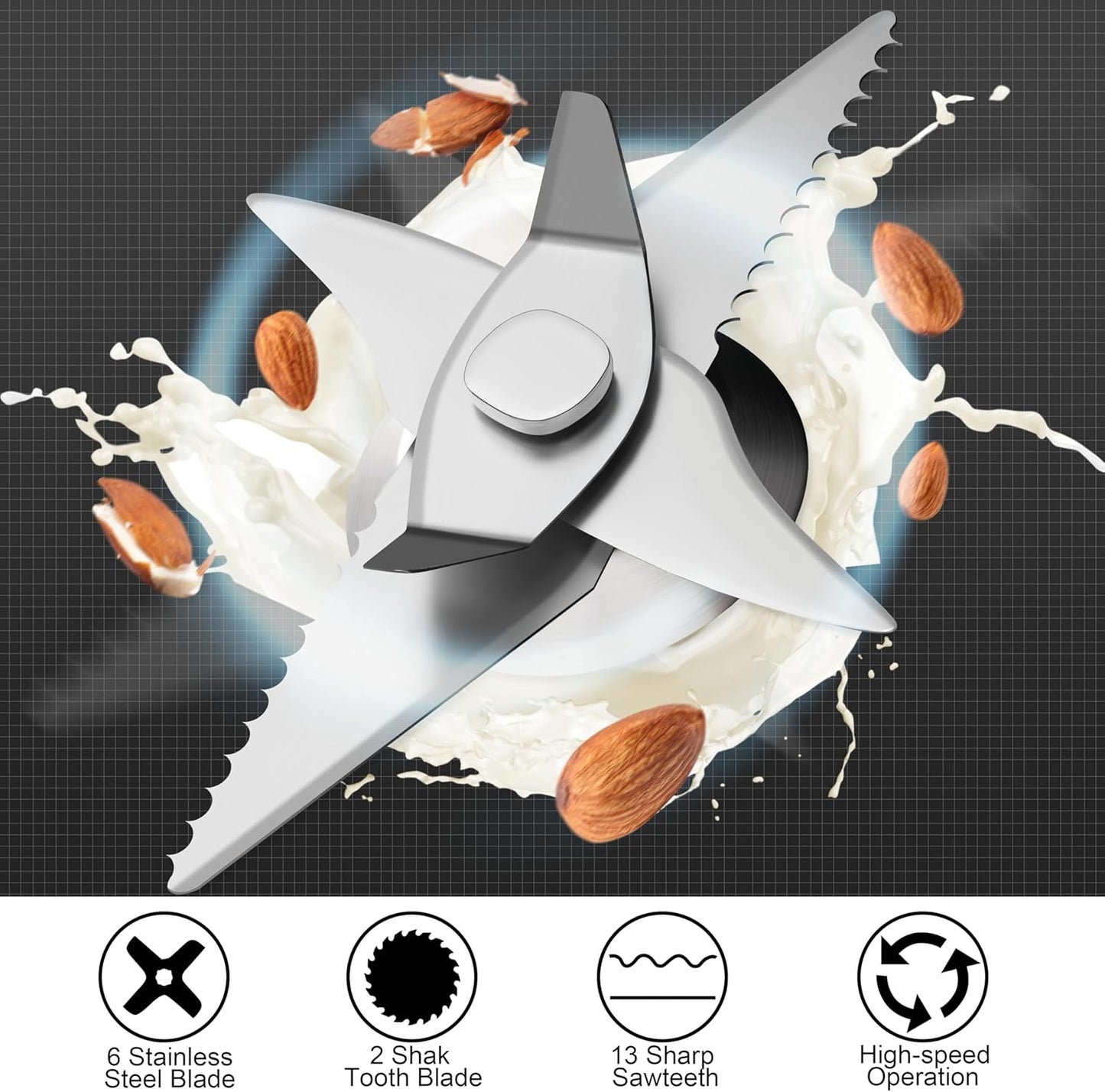 Arcmira 𝟲 𝗶𝗻 𝟭 Nut Milk Maker, 20 oz(600ml) Homemade Almond, Oat, Soy, Coconut, Plant Based and Non Dairy Beverages, Milk Blender Machine with Delay Start, Keep Warm, Boil Water, Self Cleaning