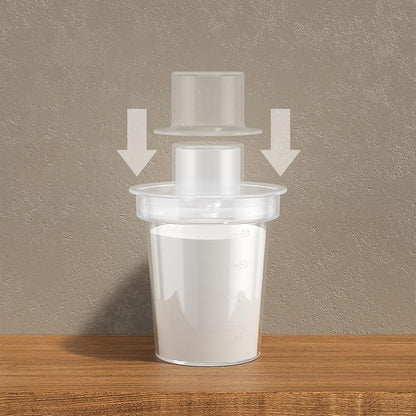 6pcs Baby Milk Powder Dispenser, Baby Formula Dispenser, Formula Dispenser, Travel Milk Powder Container, Snack Storage Box Milk Powder Kids Snack Container 80ml (Clear, 8.4X5.5X5.5CM)