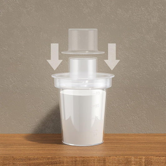 6pcs Baby Milk Powder Dispenser, Baby Formula Dispenser, Formula Dispenser, Travel Milk Powder Container, Snack Storage Box Milk Powder Kids Snack Container 80ml (Clear, 8.4X5.5X5.5CM)