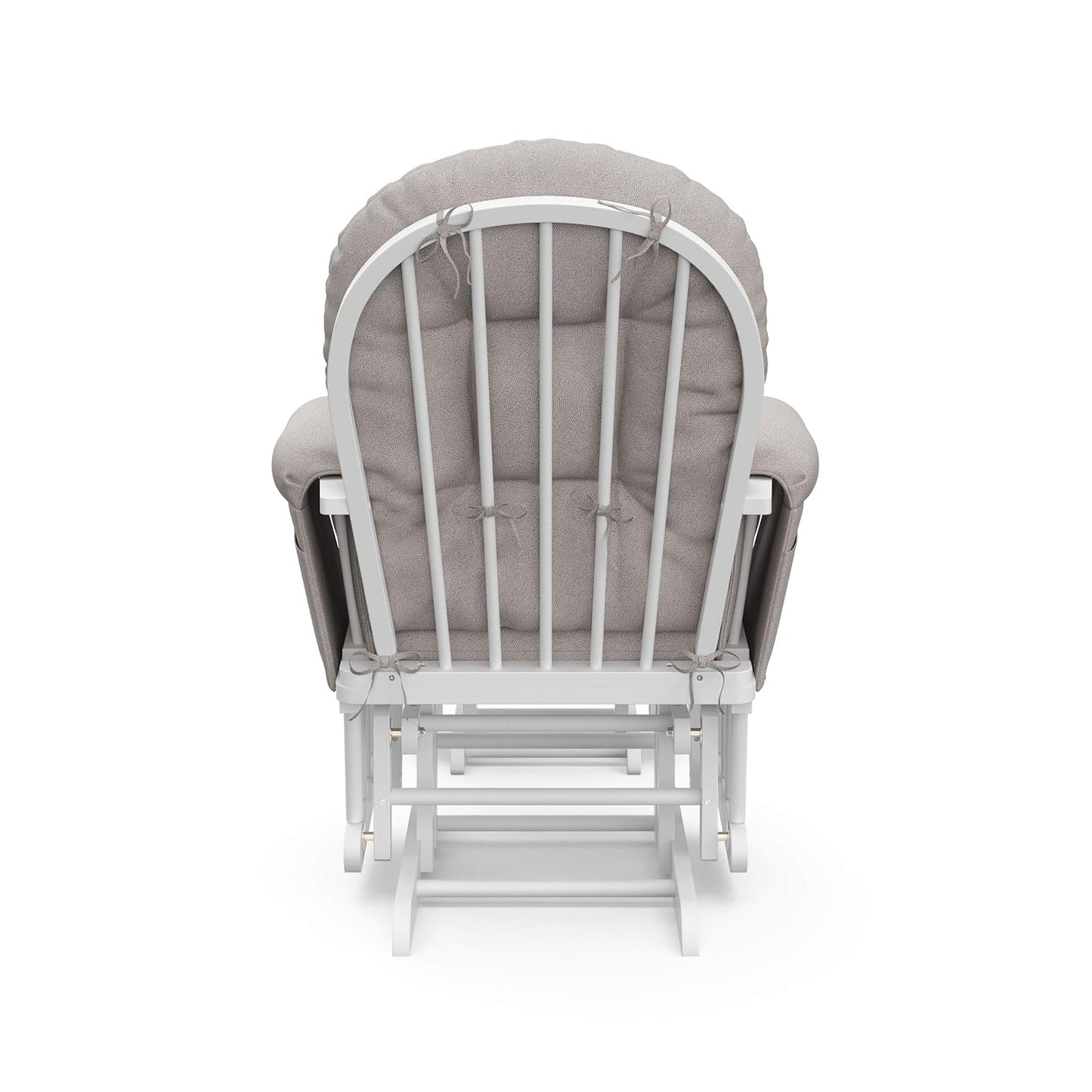 Storkcraft Premium Hoop Glider & Ottoman (Natural/Pink) — GREENGUARD Gold Certified Nursery Glider, Solid Wood Craftsmanship, Smooth-Gliding Nursery Chair and Ottoman, Award-Winning - Colors B