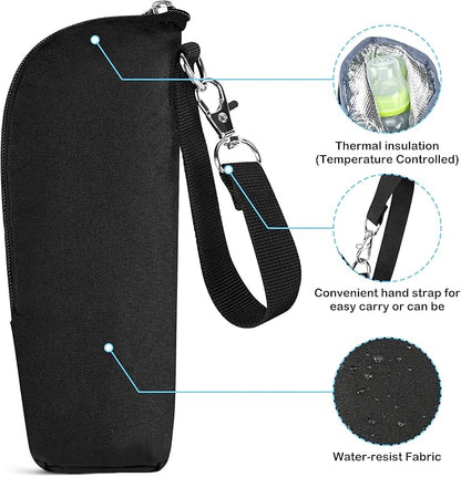 Accmor Baby Bottle Cooler Tote Bags, Insulated Breastmilk Cooler Bag, Nursing Bottle Warmer Bag for Nursing Mom Daycare Travel
