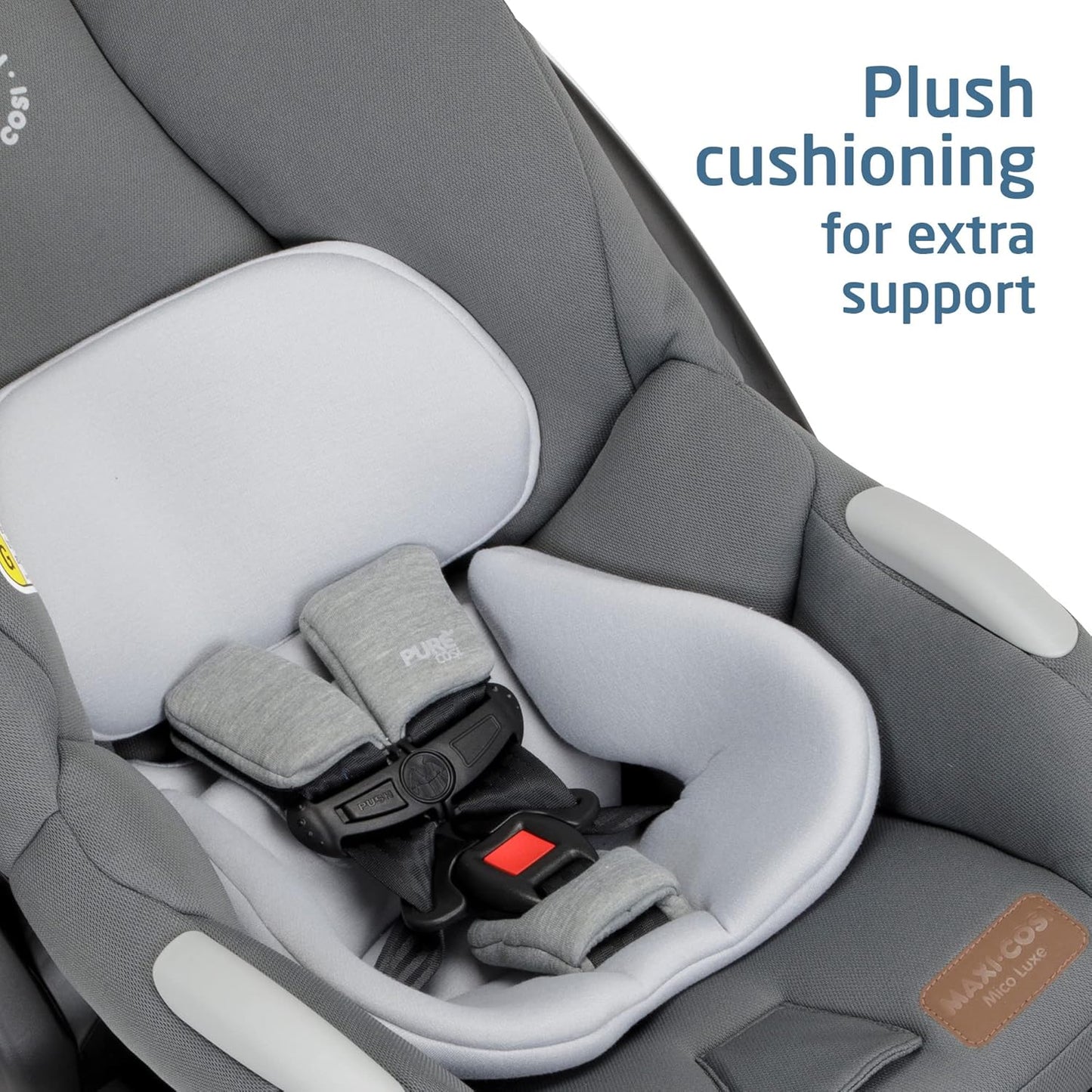 Maxi-Cosi Mico Luxe Infant Car Seat with Base, Rear Facing Car Seat for Babies, Baby Carseat 4-30 lbs, Baby Car Seats, Infant Car Seats, New Hope Tan