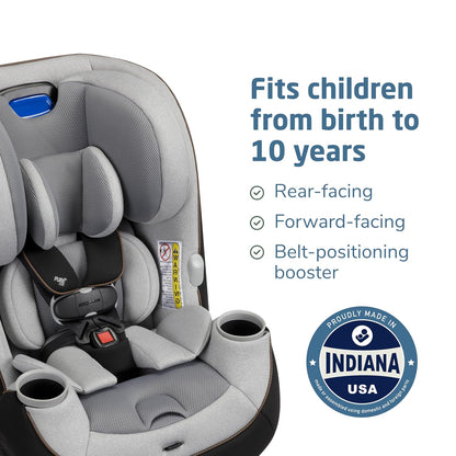Maxi-Cosi Pria Chill All-in-One Convertible Car Seat, VentMax Fan Technology, QuikFit Harness, ReclineFit, Dishwasher-Safe Cup Holders, Newborn to 10 Years