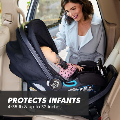 Baby Jogger® City GO 2 Infant Car Seat, Lunar Black – Lightweight Rear-Facing Infant Car Seat, Travel System Compatible, Taxi-Safe