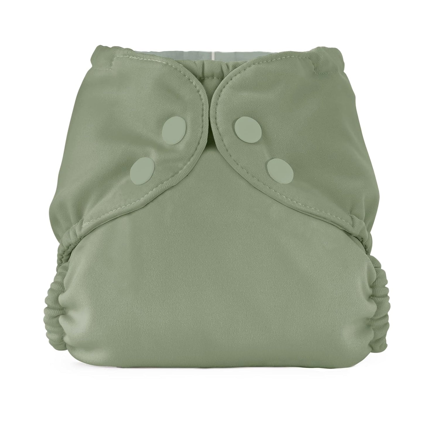 Esembly Cloth Diaper Cover - Reusable Swim Diaper, Waterproof, Breathable - Adjustable Outer Layer Over Absorbent Inner for Blowout Protection - Sea Glass, Size 2 (18-35lbs)