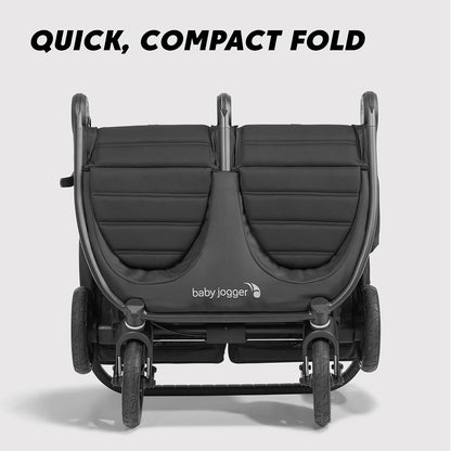 Baby Jogger City Mini GT3 All Terrain Baby Stroller with Forever Air Rubber Tires, All Wheel Suspension, Lightweight Stroller with Magnetic Buckle, No-Rethread Harness, and Foot Brake, Frosted Ivory