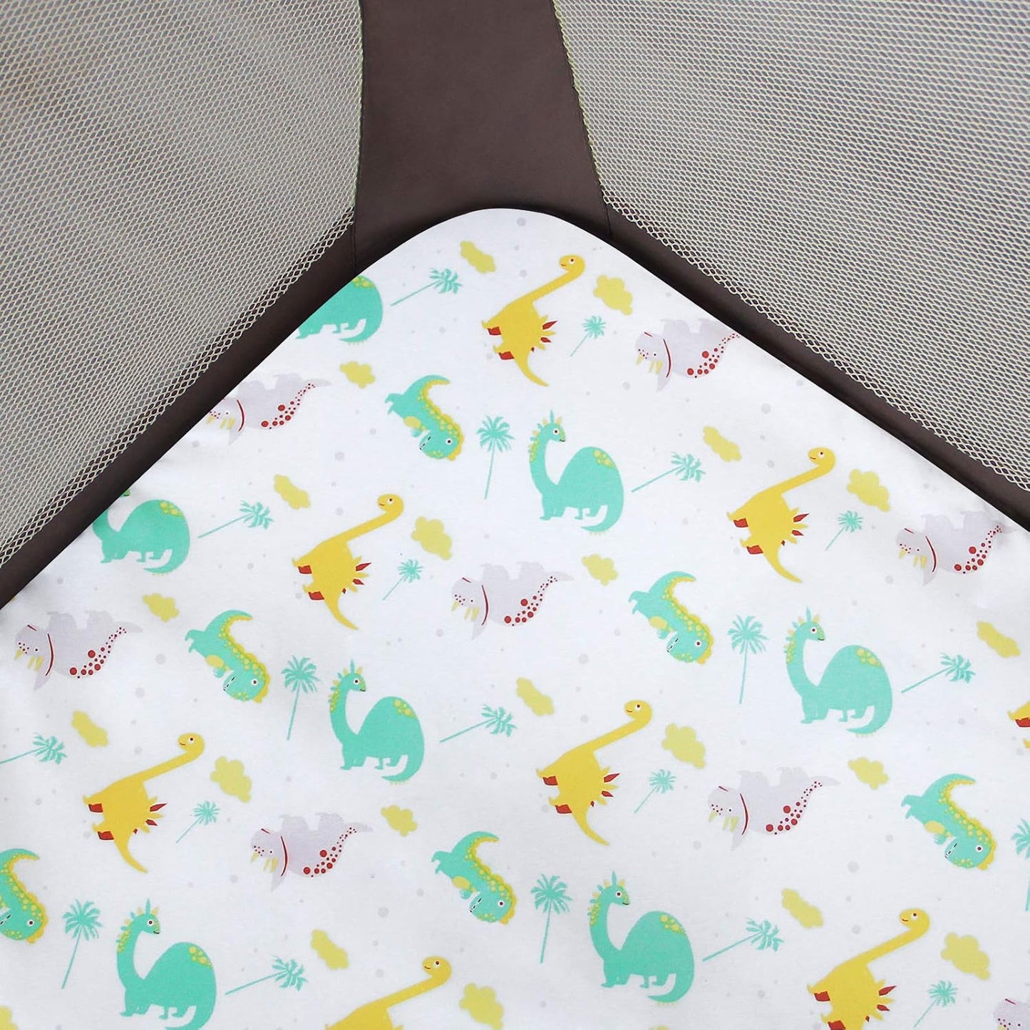 Pack and Play Sheets, 2 Pack Mini Crib Sheets, Stretchy Playard Fitted Sheet, Compatible with Graco Pack n Play, Soft and Breathable Material, Planet & Flower