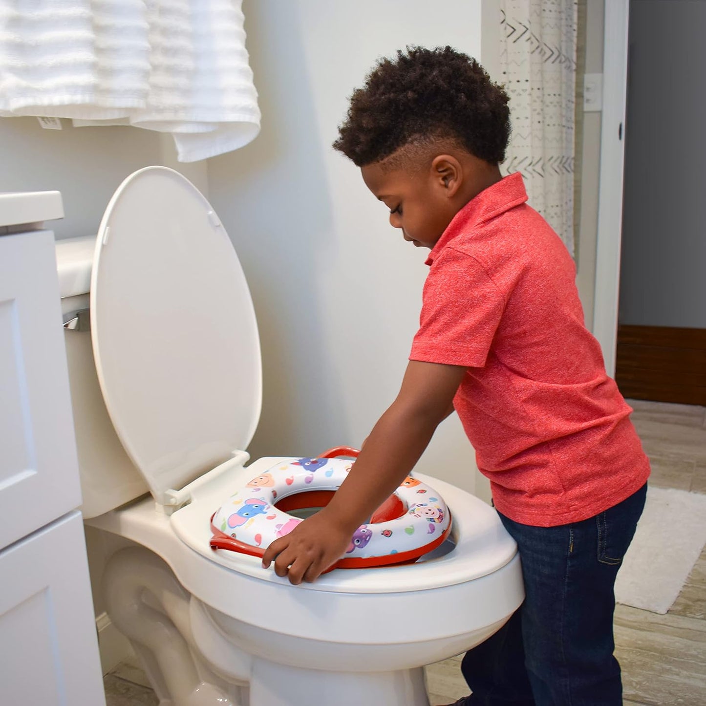CoComelon Soft Potty Training Seat, Red