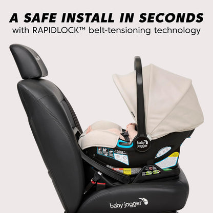 Baby Jogger® City GO 2 Infant Car Seat, Lunar Black – Lightweight Rear-Facing Infant Car Seat, Travel System Compatible, Taxi-Safe