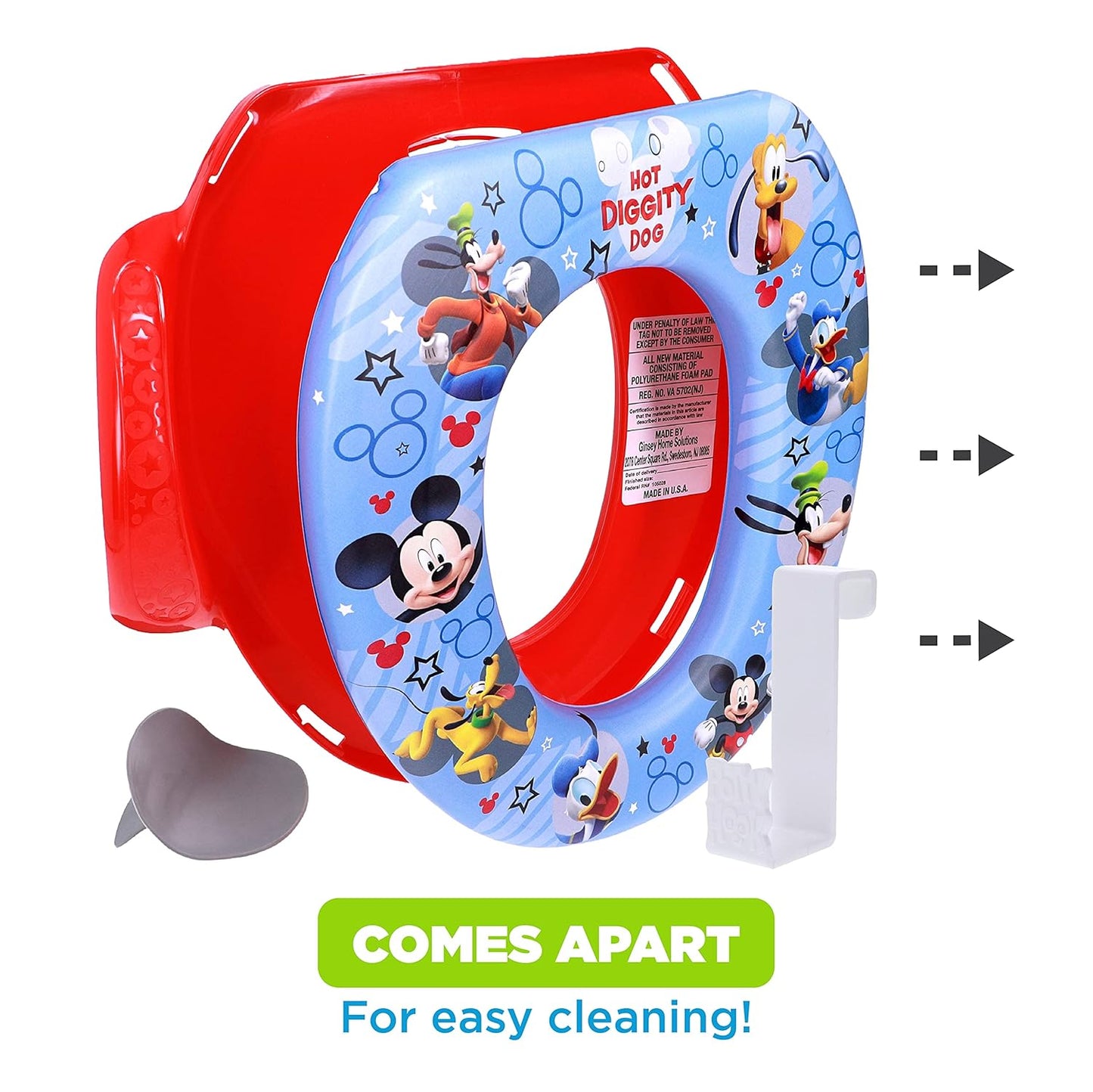 Disney Mickey Mouse "Hot Diggity Dog" Soft Potty Seat
