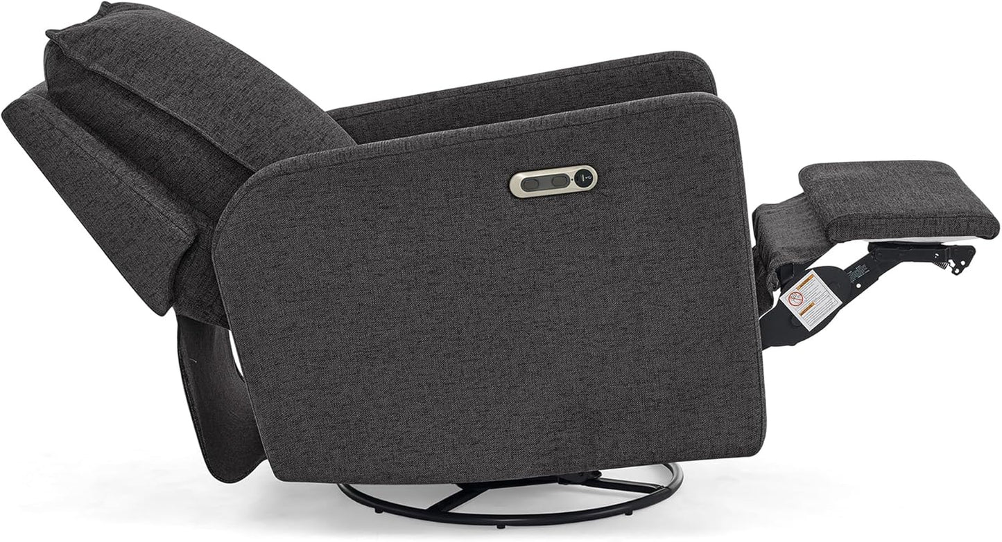 babyGap Harlowe Power Recliner with USB-A and Type-C Ports by Delta Children - Greenguard Gold Certified – Stain-Resistant Performance Fabric is Oeko-TEX Standard 100 Certified, Sand