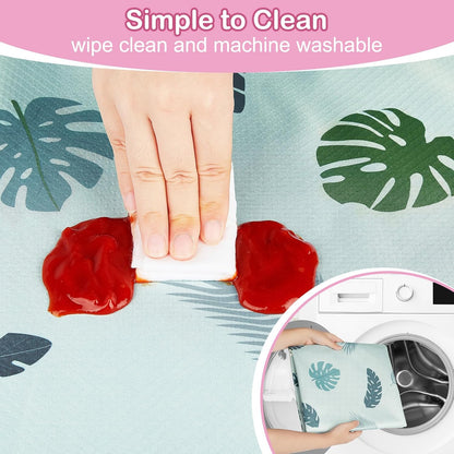 Basumee Splat Mat High Chair Mat Waterproof Baby Play Splat Mat for Under High Chair Food Catcher Highchair Mat for Floor Non Slip Bottom, Pink Rainbow, 46x42 Inches