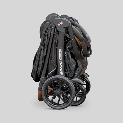 Chicco Bravo LE ClearTex Full-Size Stroller for Babies and Toddlers, UPF-Rated Canopy, GREENGUARD Gold Certified, Lightweight, One-Hand Compact Fold, Pewter/Grey