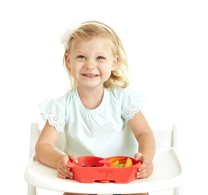 Nummy BOWL - Pure Silicone Bowl with Hidden Suction Cup for Babies and Toddlers | BPA and Phthalate Free | Microwave and Dishwasher Safe | Great Baby Gift (Blue, Puppy Pal Collection)