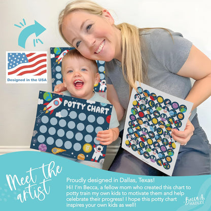 Hadley Designs Potty Training Chart for Toddlers Boys -10 Sticker Potty Chart for Toddlers Boys, 8.5x11" Potty Training Sticker Charts for Toilet Success, Monster Truck Toddler Reward Chart for Kids