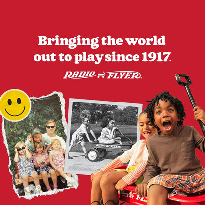 Radio Flyer City Luxe Stroll 'N Wagon, for Ages 1+, 3-in-1 Push or Pull, with Bench Mode, Easy Fold, UV Canopy, 5-Point Harnesses, Front Caster Wheels & 12" Rear Wheels, Stroller Wagon for Kids