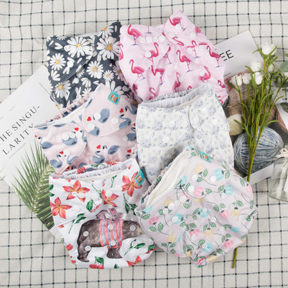 ALVABABY 12pcs Microfiber Inserts,Soft Cloth Diaper Liner,3-Layer Absorbent Inserts,Reusable for Baby Cloth Diapers 12T