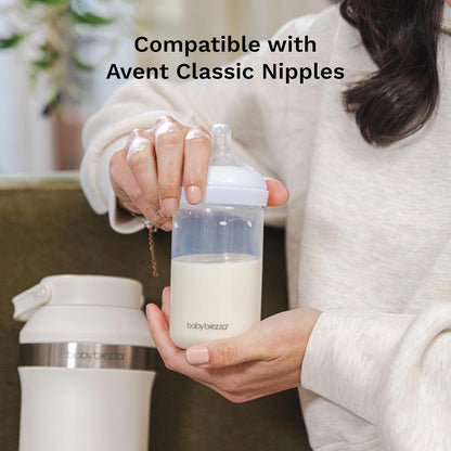 Baby Brezza Replacement Breastmilk Cooler Storage Bottles, Plastic, 10 oz, 4-Pack