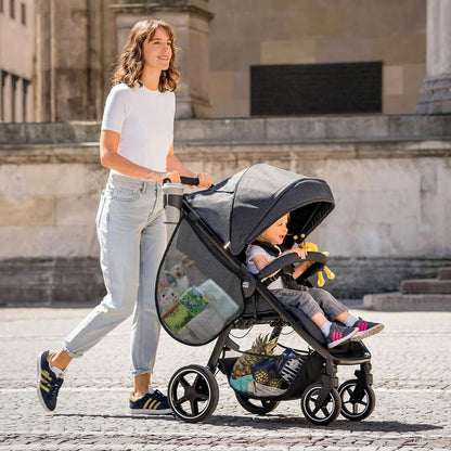 Accmor Universal Stroller Organizer, Side Sling Stroller Organizer, Mesh Cargo Net Stroller Storage Caddy, Stroller Bag Accessories Fits for Uppababy, Nuna, Baby Jogger, Britax, Doona Strollers