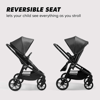 Baby Jogger City Sights Stroller - Convertible Stroller with Compact Fold Dark Slate